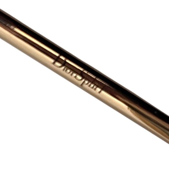 Christian Dior Split 1 Aviator Sun Glasses Shades 00085 Made In Italy Gold Green - Picture 11 of 12